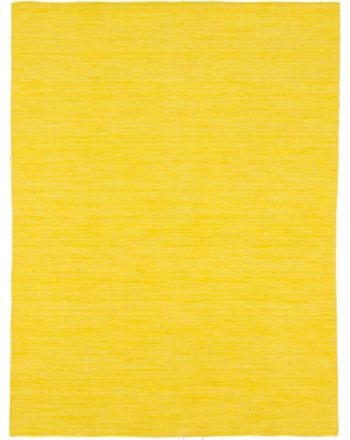 Flat Weave Rug Kilim Loom Yellow