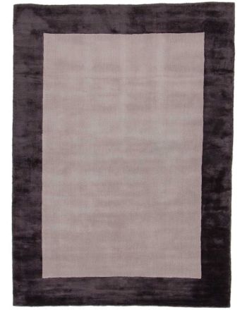 Viscose Rug Visconti Border Grey