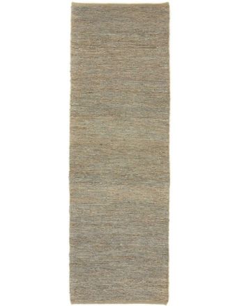 Flat Weave Rug Kilim Jute Runner Grey