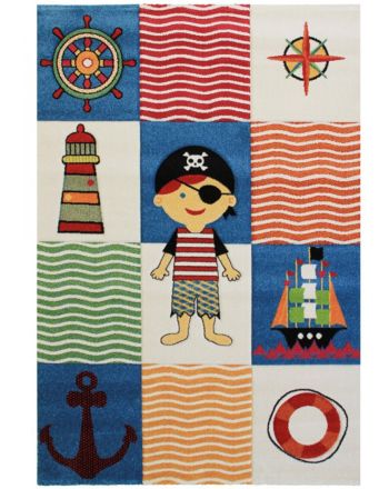 Kids Rug Pirat White