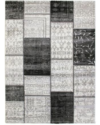 Patchwork Rug Grey