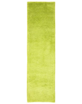 Shaggy Rug Softly Runner Green