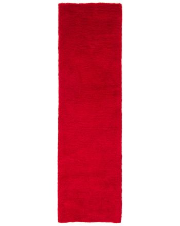 Shaggy Rug Softly Runner Red