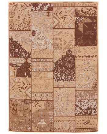 Flat Weave Rug Kilim Patchwork Sofi Beige