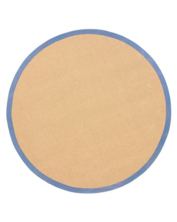 Sisal Rug Round Blue