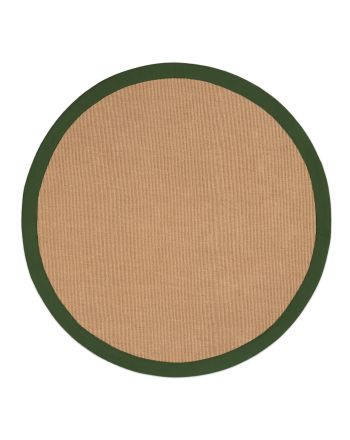 Sisal Rug Round Green