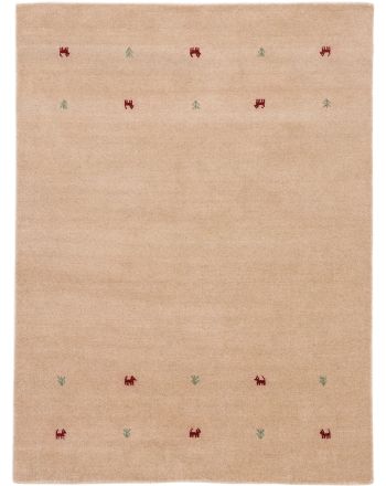 Wool Rug Gabbeh Uni Beige