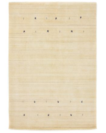 Wool Rug Gabbeh Uni White