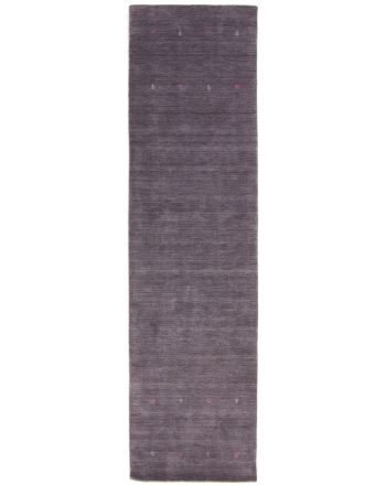 Wool Rug Gabbeh Uni Runner Grey