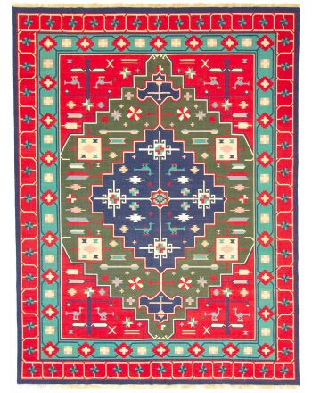 Flat Weave Rug Kilim India