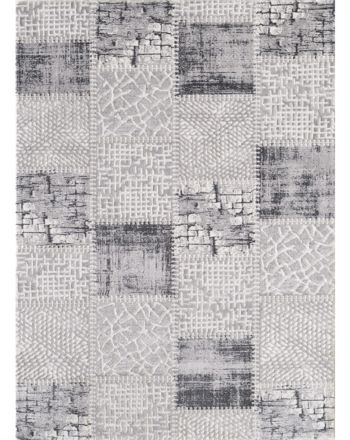 Patchwork Rug Grey