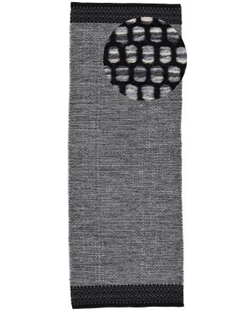 Flat Weave Rug Kilim Mia Runner Grey