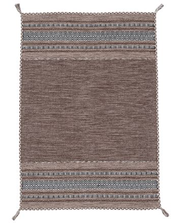 Flat Weave Rug Kilim Azizi Brown