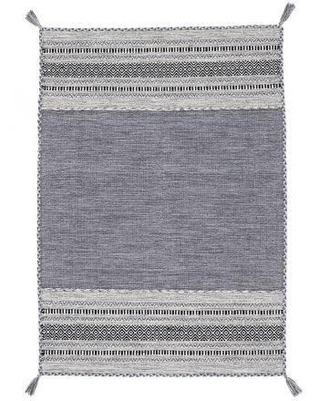 Flat Weave Rug Kilim Azizi Grey