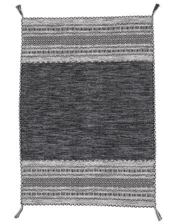 Flat Weave Rug Kilim Azizi Black