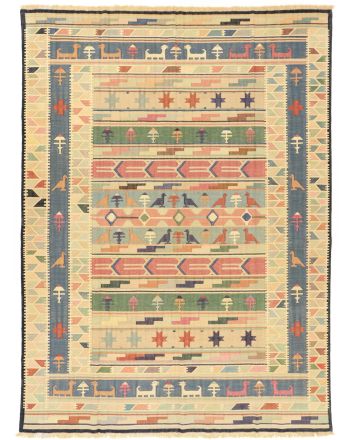 Flat Weave Rug Kilim India