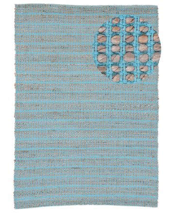 Jute Rug Lara Turquoise