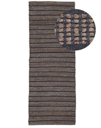 Jute Rug Lara Runner Blue