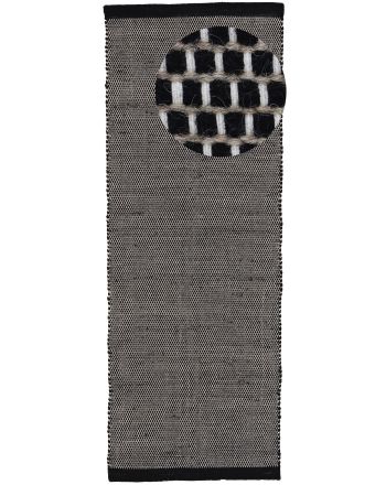 Wool Rug Mona Runner Black