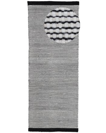 Wool Rug Mona Runner Black/White