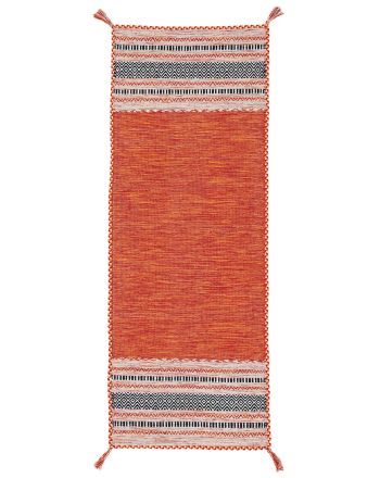 Flat Weave Rug Kilim Azizi Runner Orange