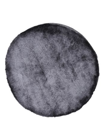 Shaggy Rug Breeze round Dark Grey