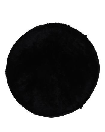 Shaggy Rug Breeze round Black