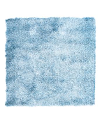 Shaggy Rug Luna Square Light Blue