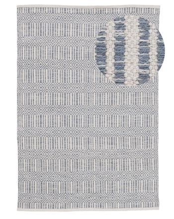 Flat Weave Rug Kilim Oregan Grey