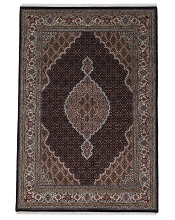 Tabriz Mahi Rug Black