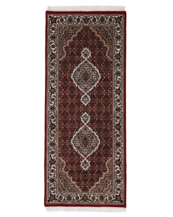 Tabriz Mahi Rug Runner Red