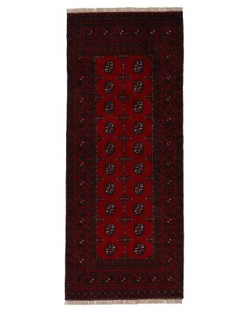 Afghan Akhche Rug Runner Red