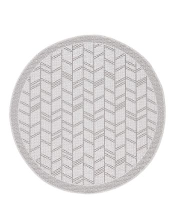 In- & Outdoor Rug Boho Round Beige