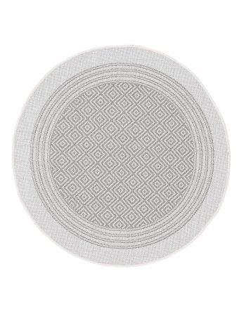 In- & Outdoor Rug Boho Round Beige