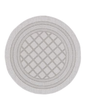 In- & Outdoor Rug Boho Round Beige