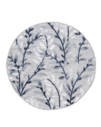 In- & Outdoor Rug Deja Round Grey