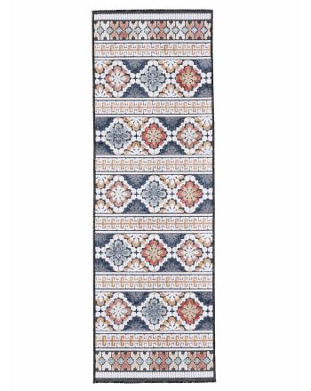 In- & Outdoor Rug Deja Runner Dark Blue