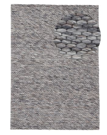 Wool Rug Sina Mottled Grau