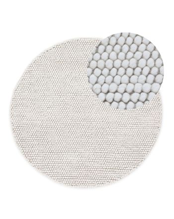 Wool Rug Calo Round Creme