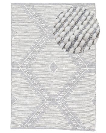 Cotton Rug Kilim Durry Grey