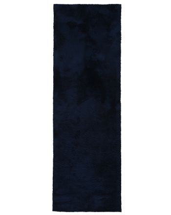 Shaggy Rug Silky Runner Blue