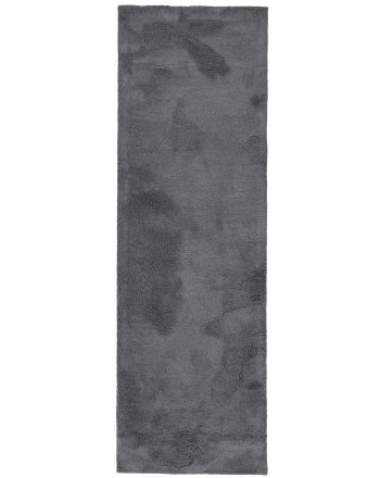 Shaggy Rug Silky Runner Grey