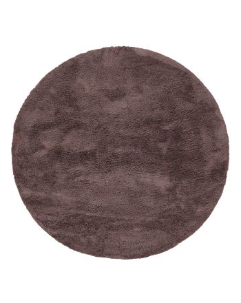 Shaggy Rug Breeze round Brown