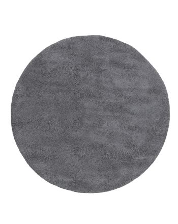 Shaggy Rug Breeze round Grey