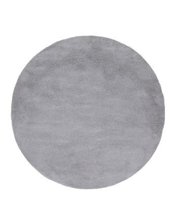 Shaggy Rug Breeze round Light Grey