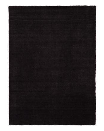 Wool Rug Gabbeh Uni Dark Grey