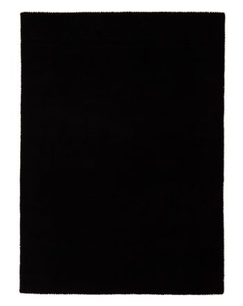 Wool Rug Gabbeh Uni Black