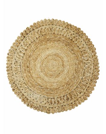 Jute Rug Luca Round Light Brown