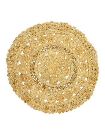 Jute Rug Paul Round Light Brown