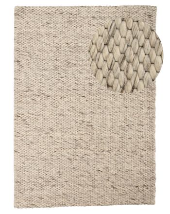 Wool Rug Sina Mottled Light Grey